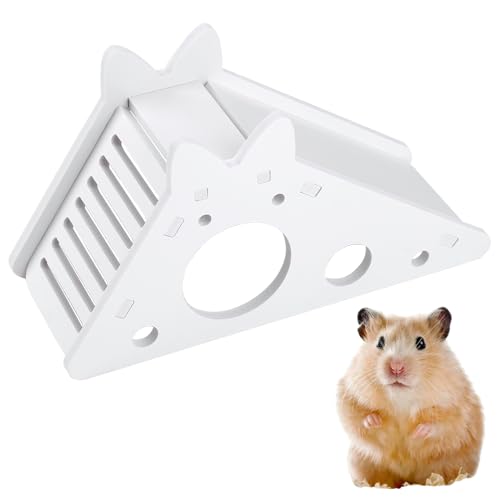 Kasoud Hamsterversteck Hamsterspielzeug Hamsterhaus Hamsterzubehör Holz Hamsterspiel Versteck Hütte DIY Kleinhaustier Hamsterkäfig Zubehör von Kasoud