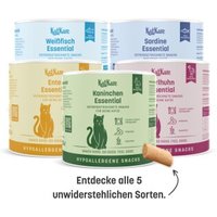 KatKare Hypoallergene Gefriergetrocknete Snacks Schnupperbox 5 x 70g von KatKare