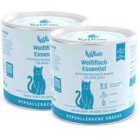 KatKare Hypoallergener Gefriergetrockneter Snack Weissfisch Essential 70g 2x70 g von KatKare