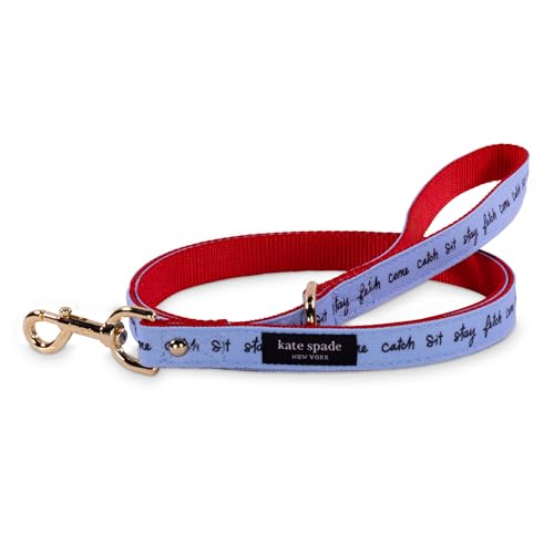 Kate Spade New York 1,4 m lange Hundeleine, robuste Leine für weibliche oder männliche Hunde, niedliche Haustier-Leine mit goldfarbenen Metallbeschlägen, lange Hundeleine für kleine und mittelgroße Kate Spade New York 1,4 m lange Hundeleine, robuste Leine für weibliche oder männliche Hunde, niedliche Haustier-Leine mit goldfarbenen Metallbeschlägen, lange Hundeleine für kleine und mittelgroße von Kate Spade New York