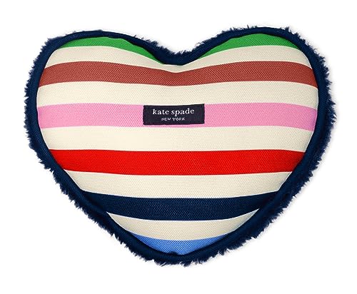 kate spade new york Niedliches Plüsch-Hundespielzeug mit Quietscher, Haustier-Kauspielzeug mit weichem strapazierfähigem Stoff für kleine, mittelgroße und große Rassen (Herz) von Kate Spade New York