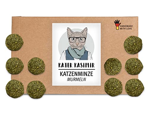 10 x Katzenminze Ball | Katzenminze Kugeln | Natürliches Katzenspielzeug | Leckeres Catnip und Spielball für Katzen in einem 10 x Katzenminze Ball | Katzenminze Kugeln | Natürliches Katzenspielzeug | Leckeres Catnip und Spielball für Katzen in einem von Kater Kasimir