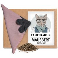 Kater Kasimir Mausbert - Die 2-in-1 Spielmaus für Katzen, handgemacht aus BIO-Baumwolle und BIO-Baldrian-Füllung von Kater Kasimir