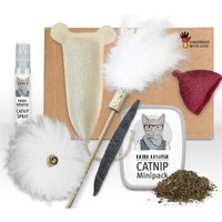 Kater Kasimir Premium Paket mit 7 beliebten Katzenspielzeugen aus Naturmaterial von Kater Kasimir