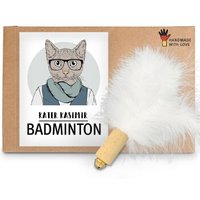 Kater Kasimir Federball mit echten Naturfedern von Kater Kasimir