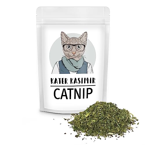 Katzenminze (Catnip) Macht Ihre Katze froh! 30g Beutel. Premium-Qualität: Nur die Beste Minze für Ihren kleinen Schatz (geschnitten, getrocknet). Als Katzensnack oder für Katzenspielzeug geeignet von Kater Kasimir
