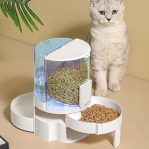 Kathson Automatischer Futterspender für Katzen mit Wassernapfspender von Kathson