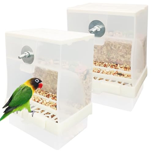 Kathson Automatischer Futterspender für Nymphensittiche, Futterspender für Nymphensittiche, Samen, Papageien, Sittiche, Käfigzubehör, Vogelfutterstation mit Trennwand für Kanarienvögel, Finken Kathson Automatischer Futterspender für Nymphensittiche, Futterspender für Nymphensittiche, Samen, Papageien, Sittiche, Käfigzubehör, Vogelfutterstation mit Trennwand für Kanarienvögel, Finken von Kathson