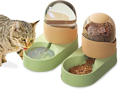 Kathson Futterspender-Set für Haustiere, grün von Kathson