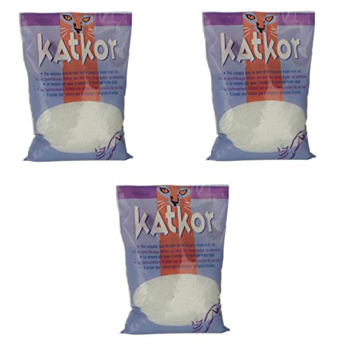 Katkor Perlenstreu | 3er Pack | 3 x 200 g | Urin-Katzenstreu für die Urinprobengewinnung | Zur Untersuchung des Urins Ihrer Katze | Mit Pipette von Guoml