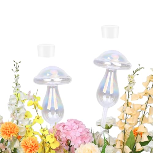 Katomi Bewässerungskugeln für Pflanzen – 2 Stück Glas Bewässerungskugeln, Selbstbewässernde Pflanzenkugeln für Zimmerpflanzen, Garten und Balkon, Umweltfreundlich, Einfach zu Benutzen von Katomi