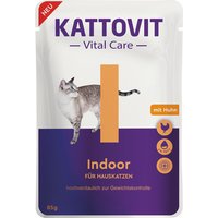 Kattovit Vital Care Indoor Pouches mit Huhn - 12 x 85 g von Kattovit Vital Care