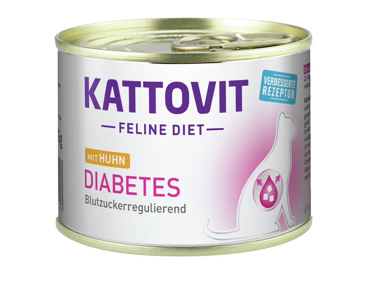 KATTOVIT Feline Diet Diabetes 185g Dose Katzennassfutter Diätnahrung von Kattovit