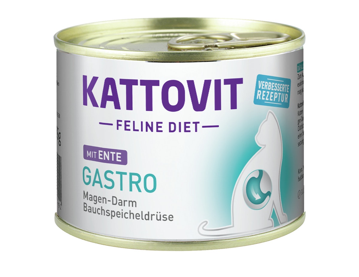 KATTOVIT Feline Diet Gastro 185g Dose Katzennassfutter Diätnahrung von Kattovit