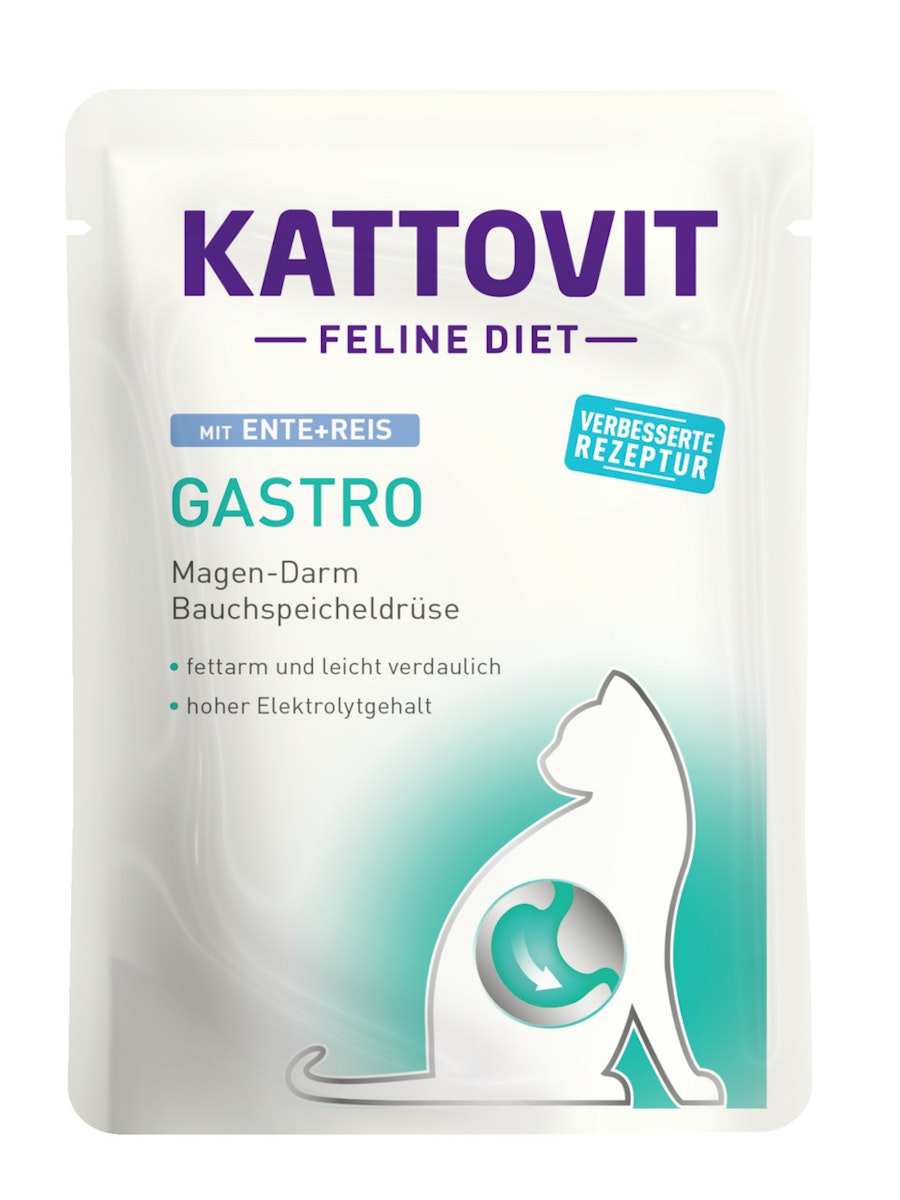 KATTOVIT Feline Diet Gastro 85g Beutel Katzennassfutter Diätnahrung von Kattovit