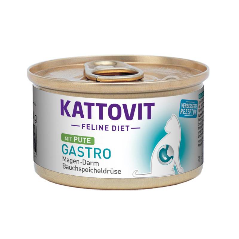 KATTOVIT Feline Diet Gastro Pute 12x85g von Kattovit