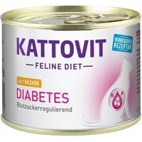 KATTOVIT Feline Diet Nassfutter Katze Diabetes Adult Huhn 48x185 g von Kattovit