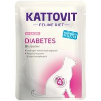 KATTOVIT Feline Diet Nassfutter Katze Diabetes Adult Lachs 96x85 g von Kattovit