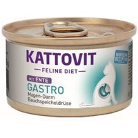 KATTOVIT Feline Diet Nassfutter Katze Gastro Adult Ente 48x85 g von Kattovit