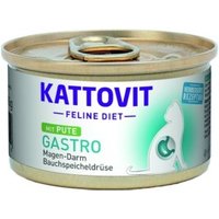 KATTOVIT Feline Diet Nassfutter Katze Gastro Adult Pute 48x85 g von Kattovit