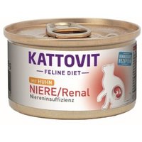 KATTOVIT Feline Diet Nassfutter Katze Niere/Renal Adult Huhn 48x85 g von Kattovit
