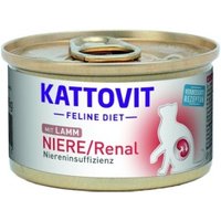 KATTOVIT Feline Diet Nassfutter Katze Niere/Renal Adult Lamm 48x85 g von Kattovit