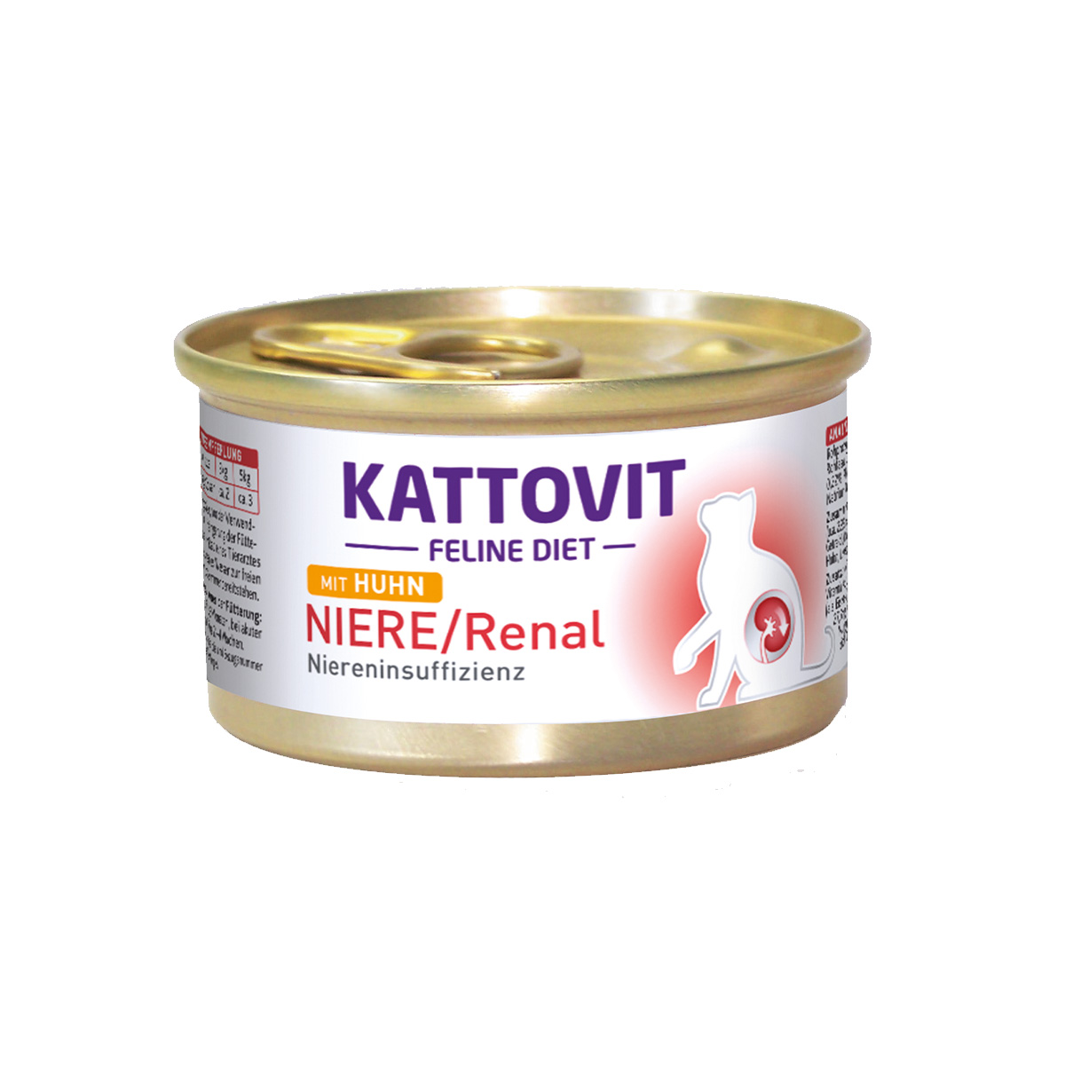 KATTOVIT Feline Diet Niere/Renal Huhn 24x85g von Kattovit