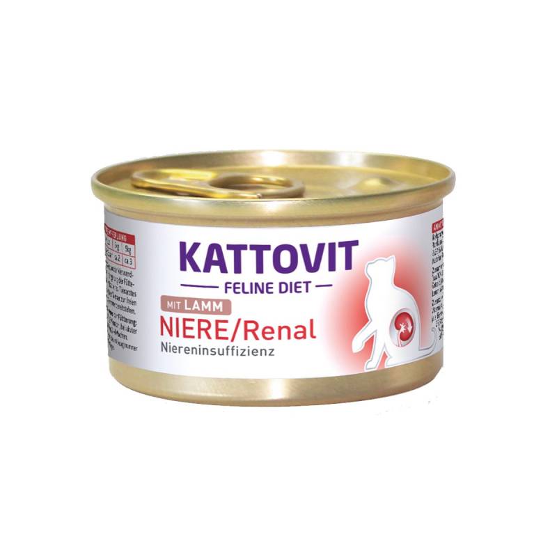 KATTOVIT Feline Diet Niere/Renal Lamm 12x85g von Kattovit