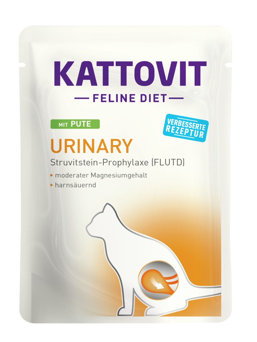 KATTOVIT Feline Diet Urinary (Harnstein) 85g Beutel Katzennassfutter Diätnahrung von Kattovit