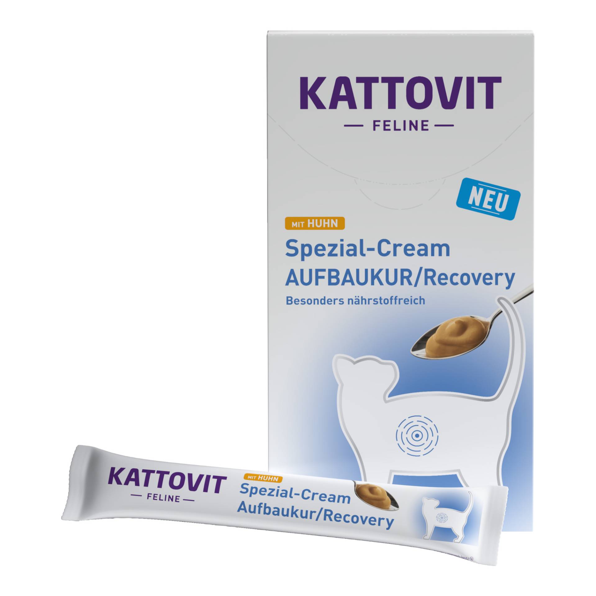 KATTOVIT Feline Spezial-Cream AUFBAUKUR/Recovery mit Huhn - 6 x 16 g von Kattovit