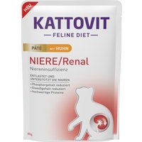 KATTOVIT Niere/Renal Nassfutter Katze Paté Huhn 10x85 g von Kattovit