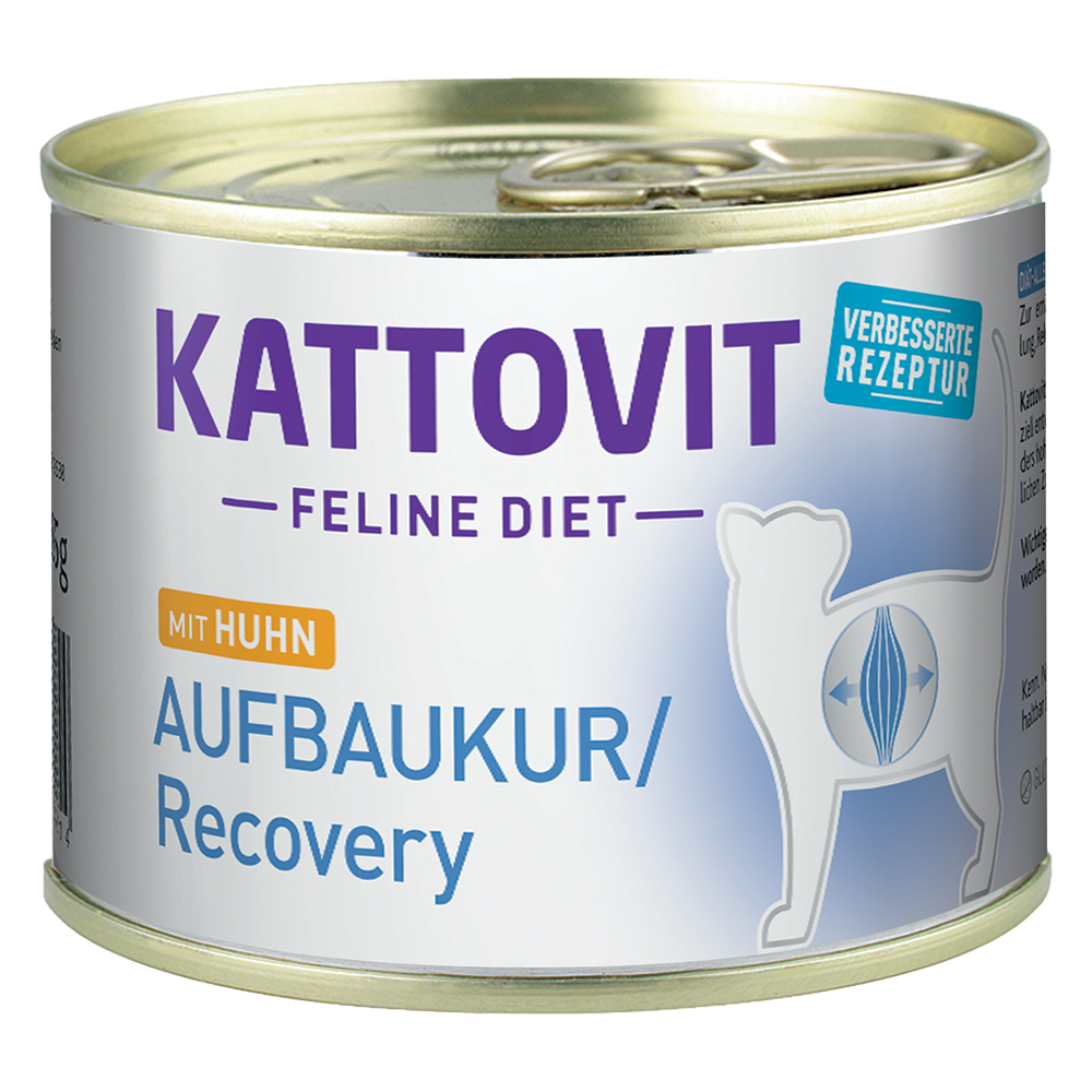 Kattovit Aufbaukur 185 g mit Huhn - Sparpaket: 12 x 185 g von Kattovit