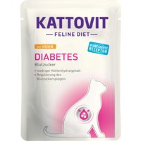 Kattovit Diabetes/Gewicht Pouch 24 x 85 g - Huhn von Kattovit