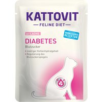 Kattovit Diabetes/Gewicht Pouch 24 x 85 g - Lachs von Kattovit
