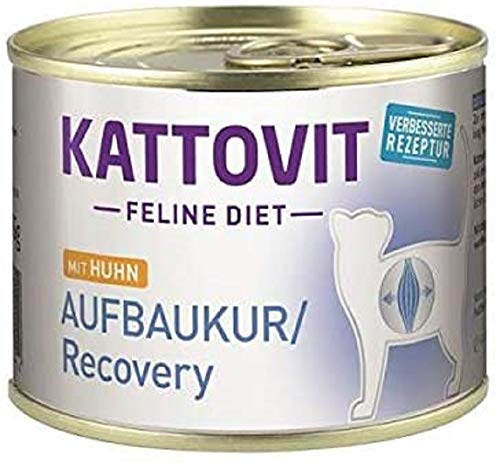 Kattovit Feline Diet Aufbaukur/Recovery Huhn 12x185g von Kattovit