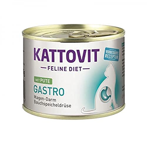Kattovit Feline Diet Gastro Pute 12x185g von Kattovit