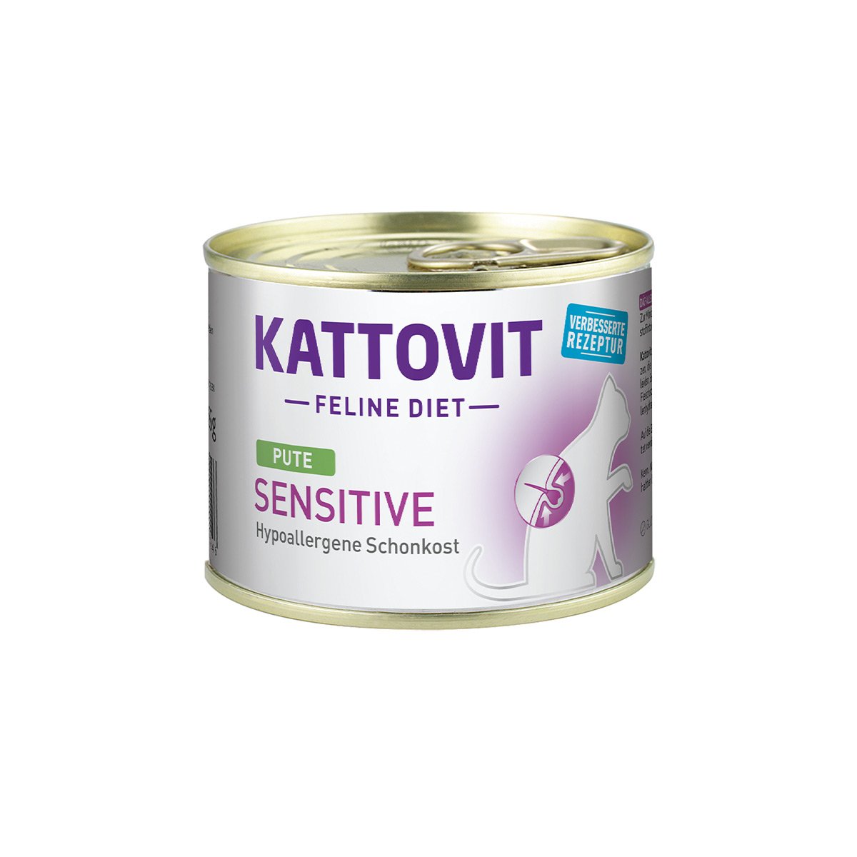 Kattovit Feline Diet Sensitive Pute 12x185g von Kattovit