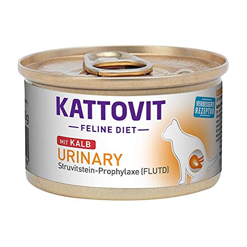 Kattovit Feline Diet Urinary Kalb, 85 g - 12 stück von Kattovit