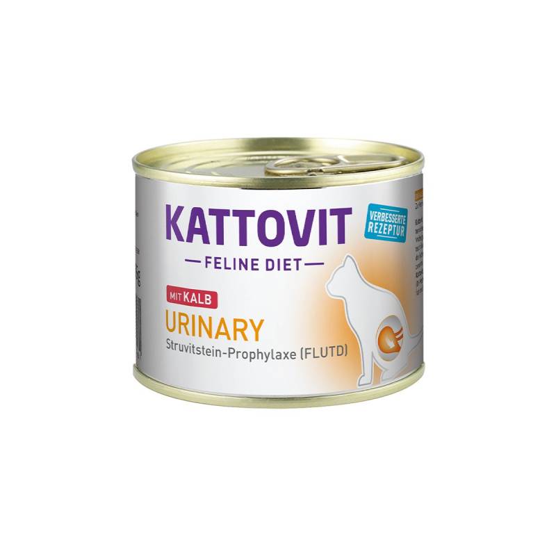 Kattovit Feline Diet Urinary Kalb 12x185g von Kattovit