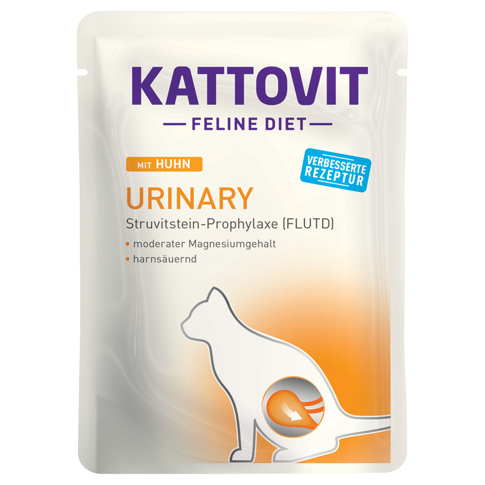 Kattovit Feline Urinary Pouch 24 x 85 g - Kalb von Kattovit