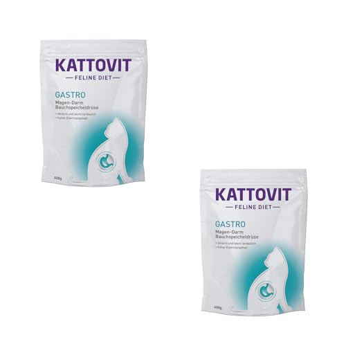 Kattovit Gastro | Doppelpack | 2 x 400 g | Diät-Alleinfuttermittel für ausgewachsene Katzen | Kann zum Ausgleich unzureichender Verdauung beitragen | Fettarm und leicht verdaulich Kattovit Gastro | Doppelpack | 2 x 400 g | Diät-Alleinfuttermittel für ausgewachsene Katzen | Kann zum Ausgleich unzureichender Verdauung beitragen | Fettarm und leicht verdaulich von Kattovit