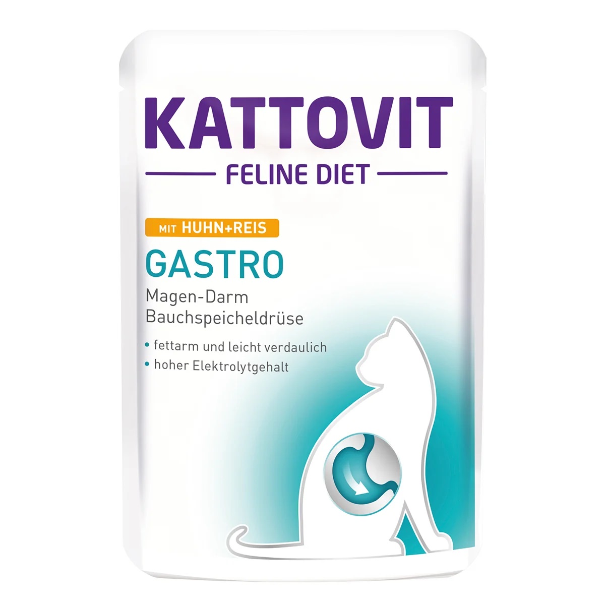 Kattovit Gastro Huhn + Reis 24x85g von Kattovit