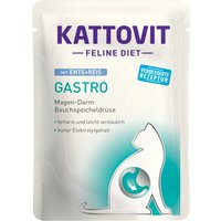 Kattovit Gastro Nassfutter Pouch 24 x 85 g - Ente & Reis von Kattovit