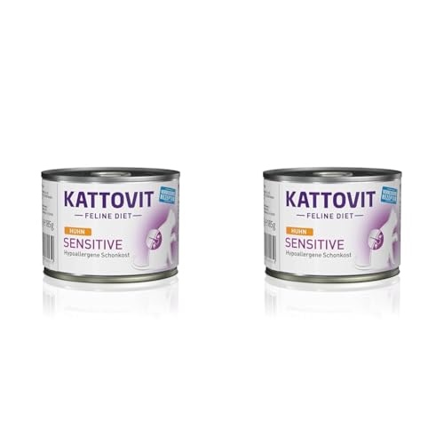 Kattovit - Gastro Nassfutter für Katzen | Katzen-Nassfutter zur Unterstützung des Magen-Darm-Systems | Diät-Alleinfuttermittel in der Dose für ausgewachsene Katzen. Glutenfrei | 12 x 85 g Pute von Kattovit