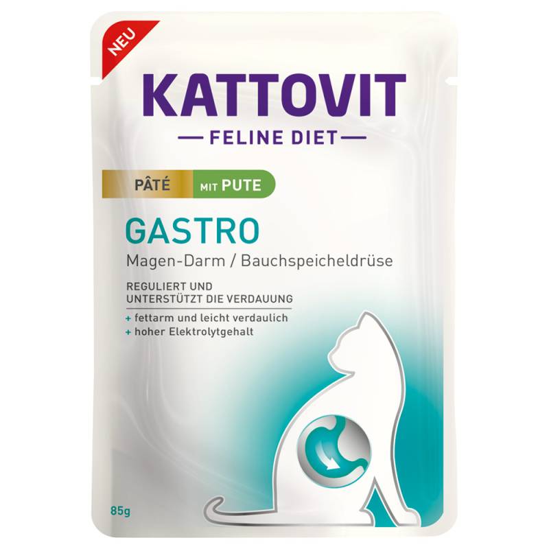 Kattovit Gastro Paté 10 x 85 g - mit Pute von Kattovit