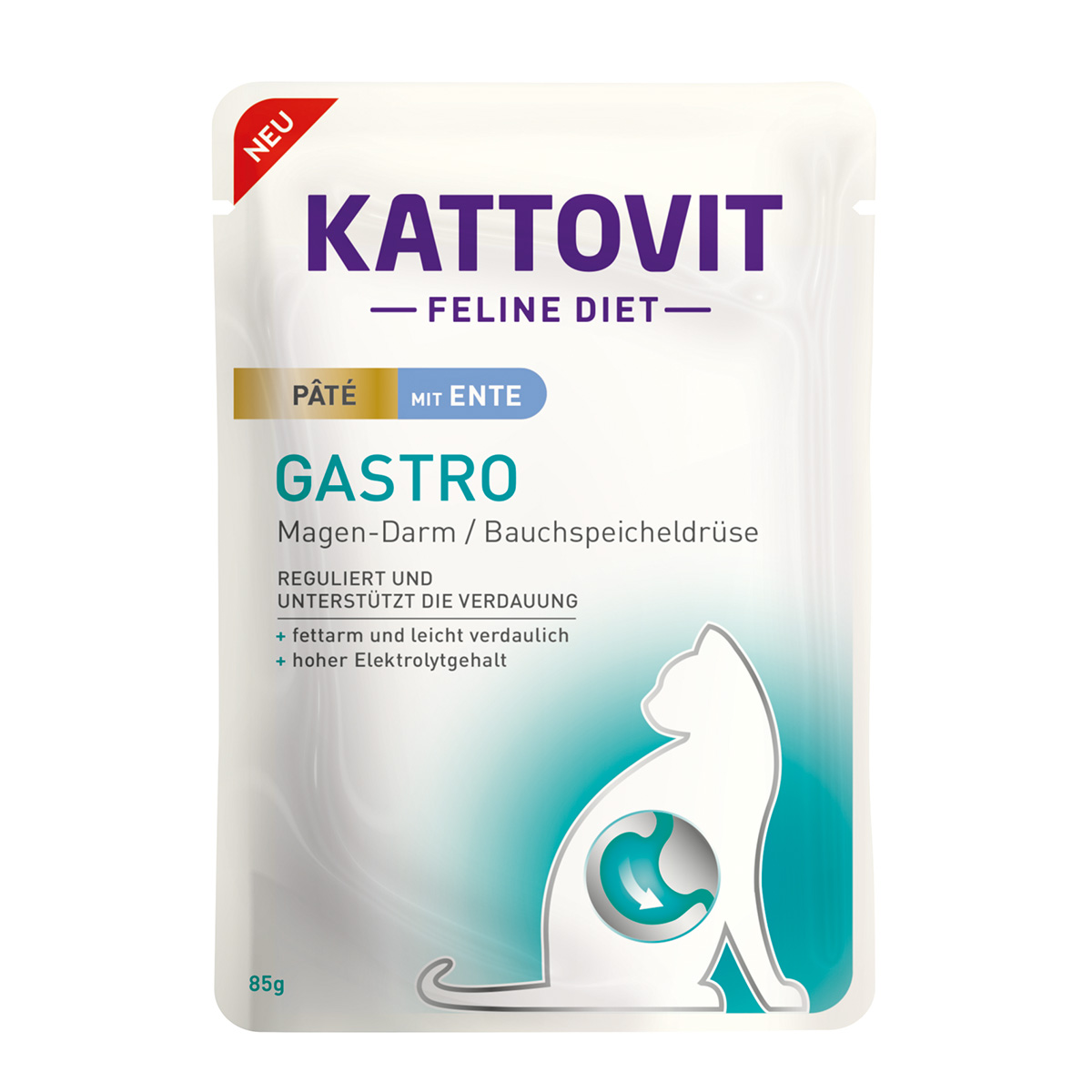 Kattovit Gastro Paté mit Ente 10x85g Kattovit Gastro Paté mit Ente 10x85g von Kattovit