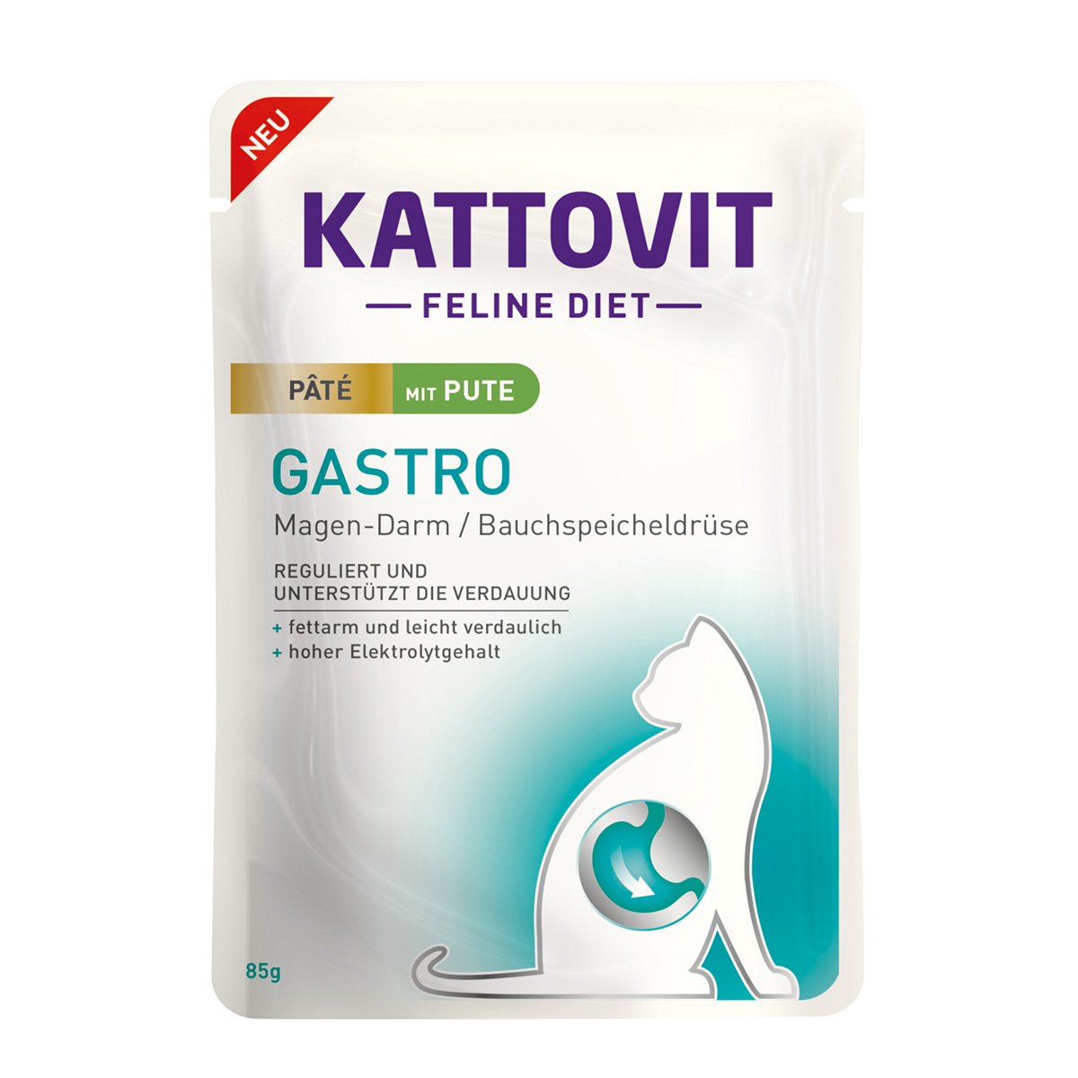 Kattovit Gastro Paté mit Pute 10x85g von Kattovit