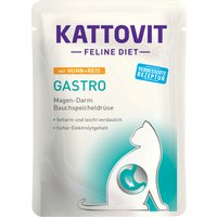 Kattovit Gastro Nassfutter Pouch 24 x 85 g - Huhn & Reis von Kattovit