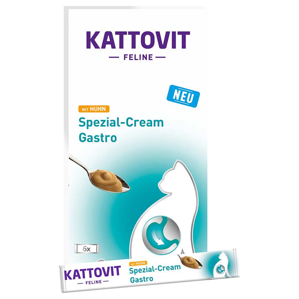 Kattovit Gastro Spezial-Cream - Huhn (6 x 15 g) von Kattovit