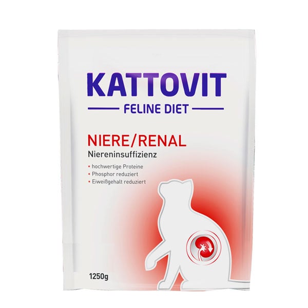 Kattovit Katzenfutter Feline Diet Niere/Renal 1,25kg von Kattovit